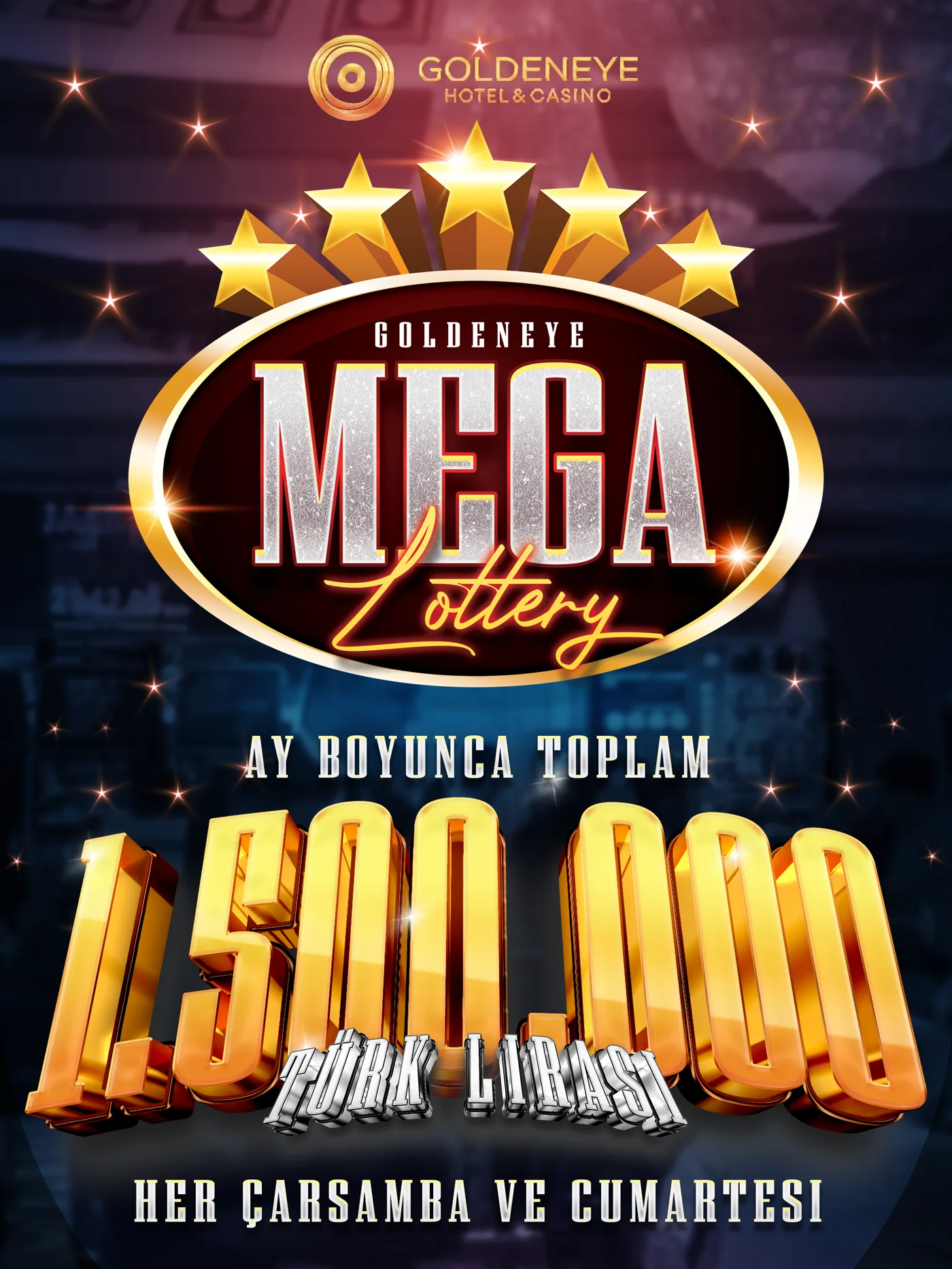Mega Lottery two-page social post set