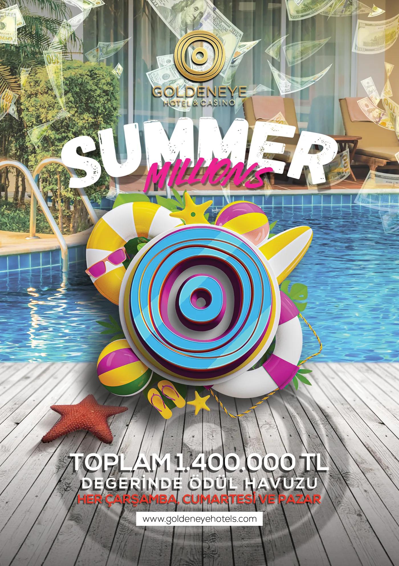 Summer Millions two-page post set